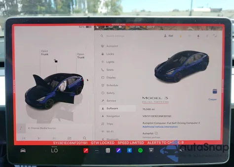 2022 Tesla Model 3 Performance Dual Motor All-Wheel Drive z USA, uszkodzony, nr VIN 5YJ3E1EC6NF201191